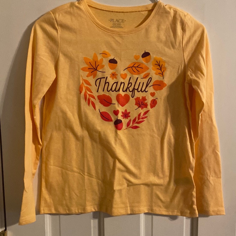 Children’s Place. size 10/12. Thanksgiving shirt. New without tag.. Never worn